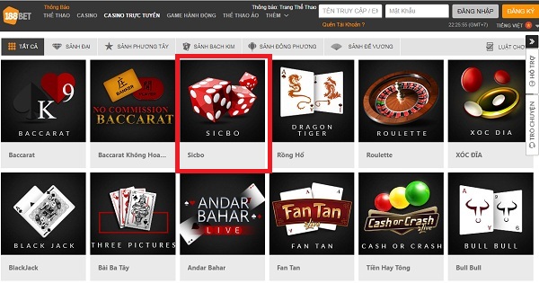 vHướng dẫn cách chơi tài xỉu Sicbo online tại nhà cái uy tín 188BET