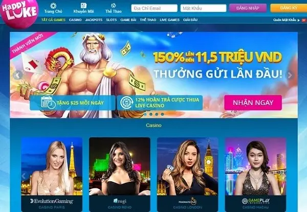 Tìm hiểu về sòng bài casino của nhà cái HappyLuke