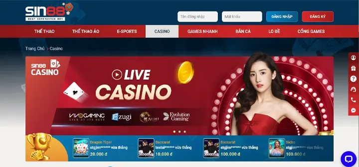 Review nhà cái SIN88 – Bảng xếp hạng nhà cái uy tín 2025